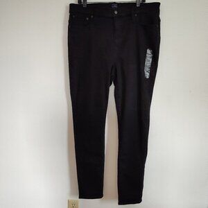 Ladies SZ 34T J Crew Factory Black Mid-Rise Skinny Jean